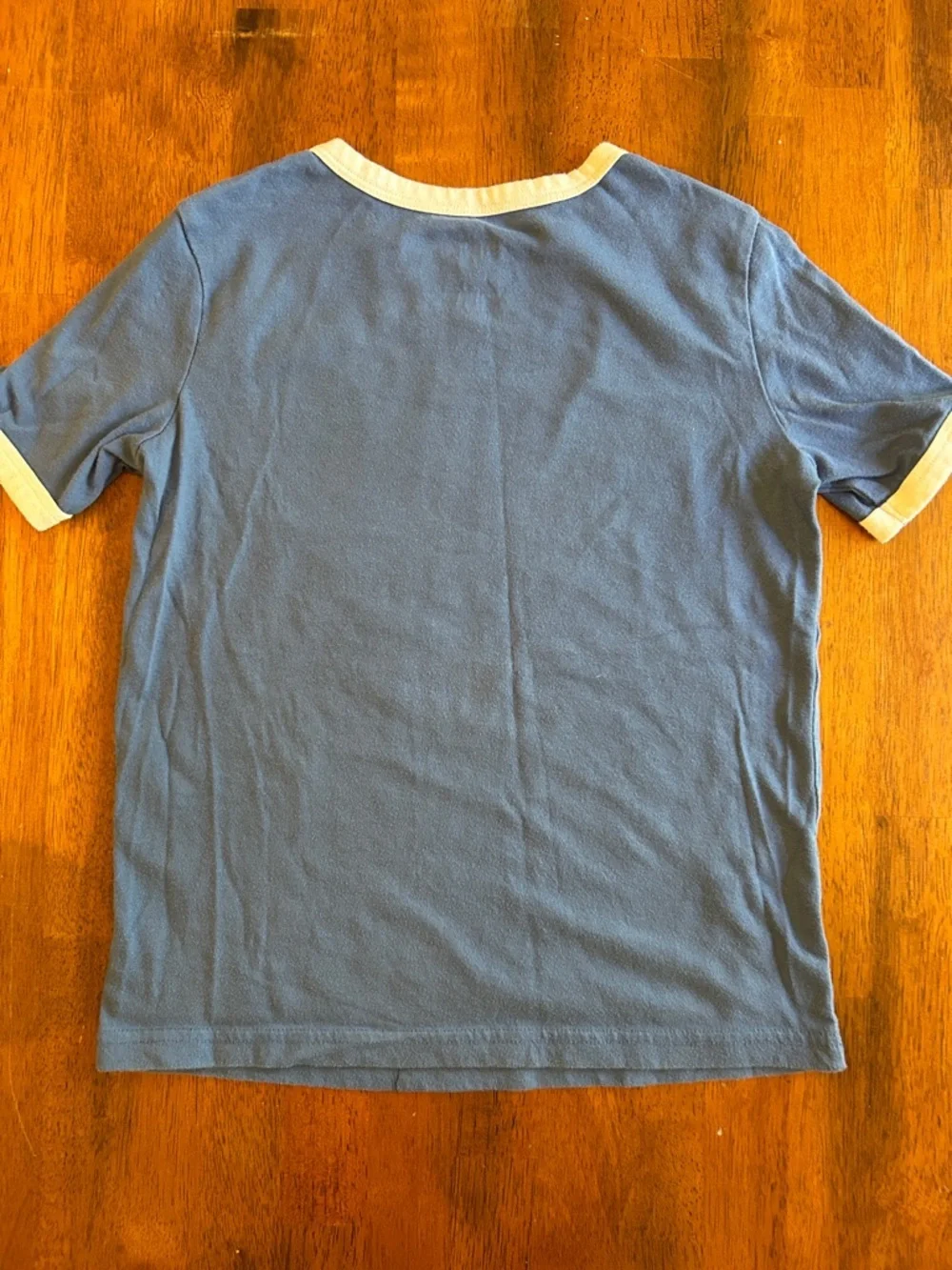 Blue Pajama Top Short-Sleeve Ringer PJ Shirt | Boy Size 7 | jumping beans